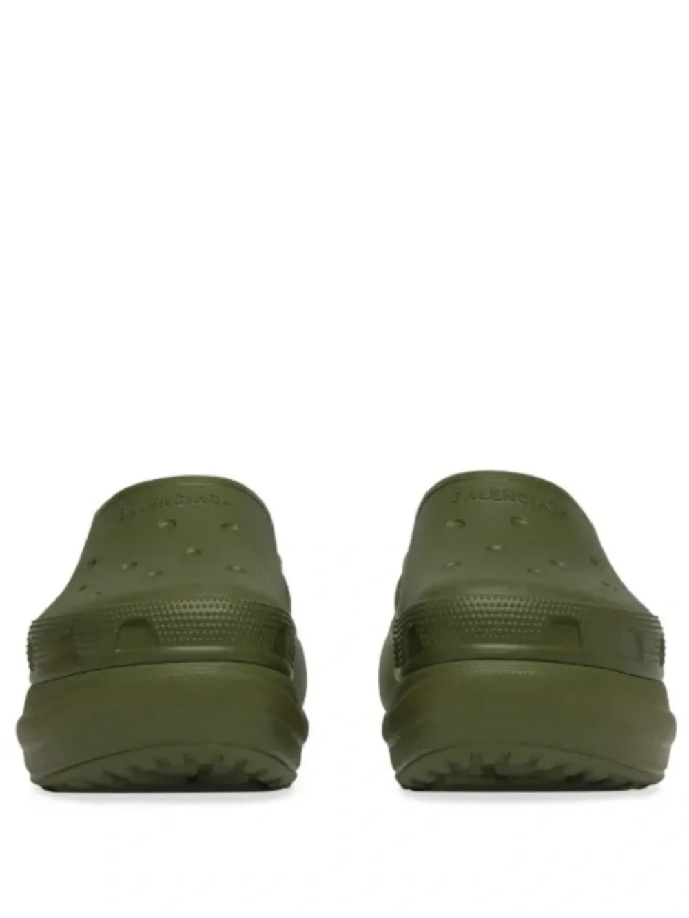 Balenciaga x Crocs logo-embossed slides